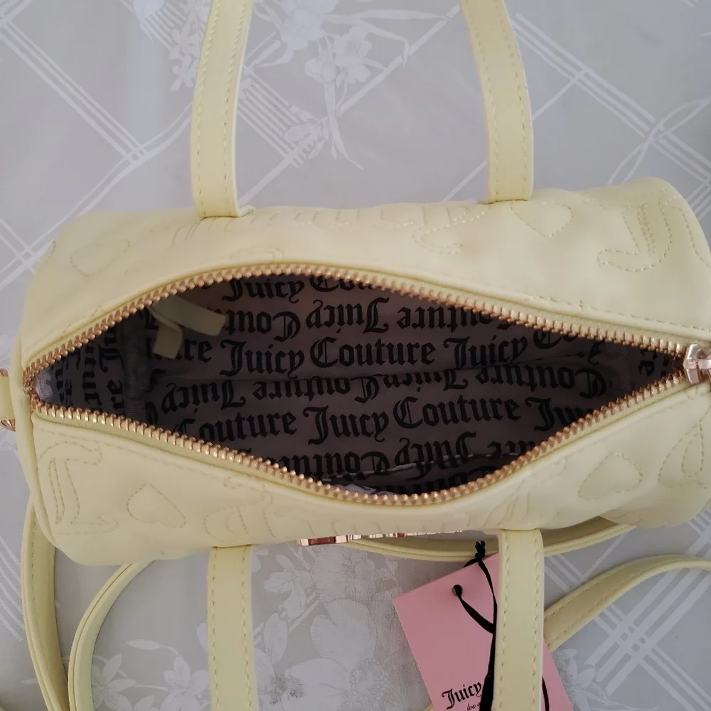 Juicy Couture Bestsellers Yellow Mini Barrel Crossbody Bag NWT